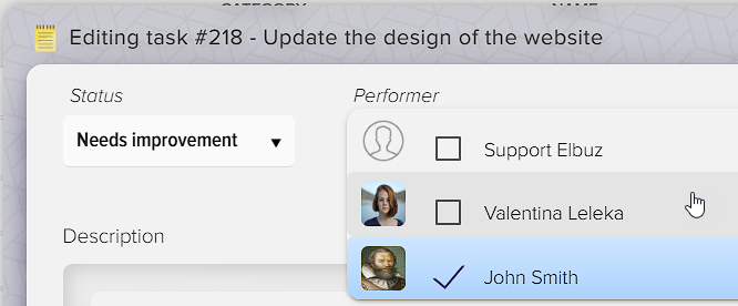 How to manage tasks in Elbuz