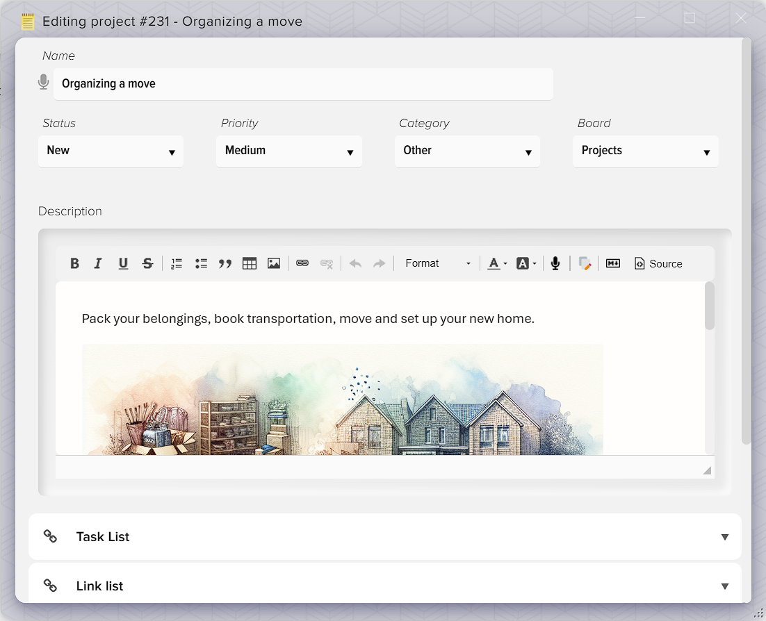 How to manage projects in Elbuz