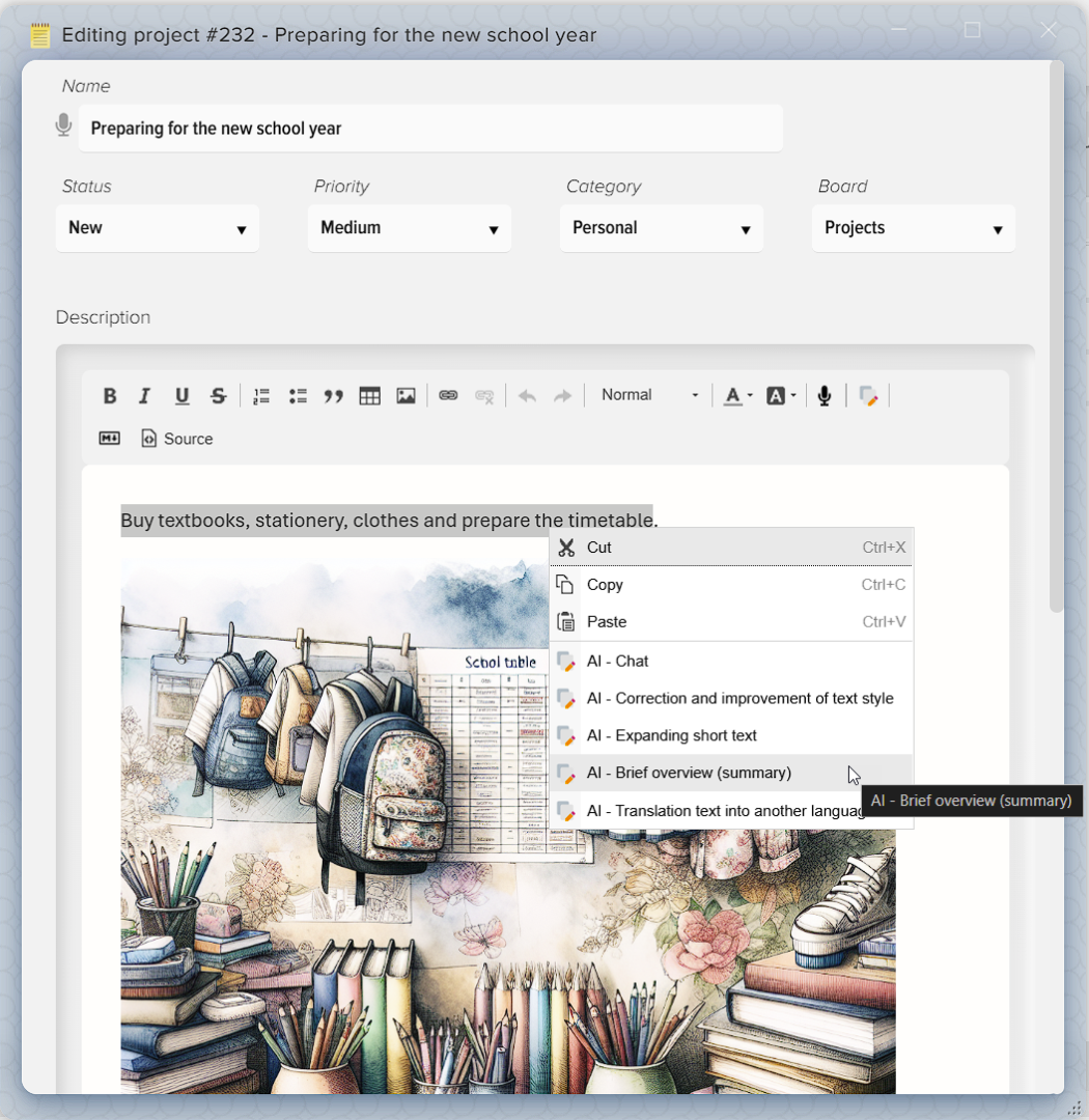 How to manage projects in Elbuz