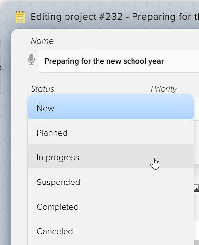 How to manage projects in Elbuz
