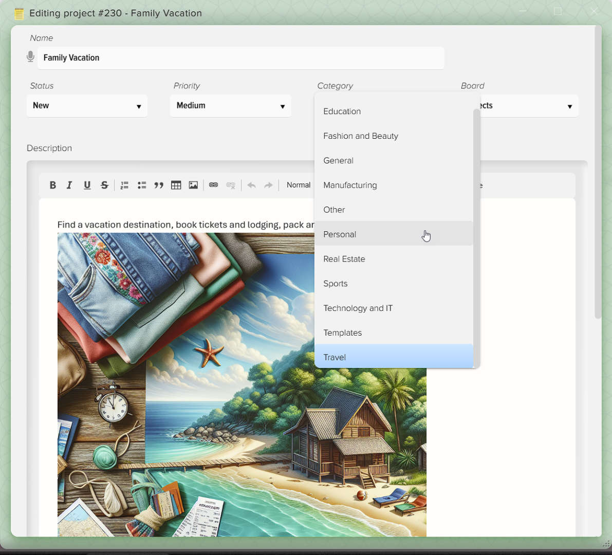 How to manage projects in Elbuz