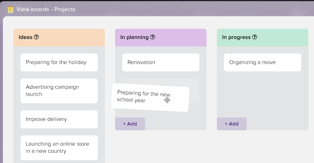 How to manage projects in Elbuz