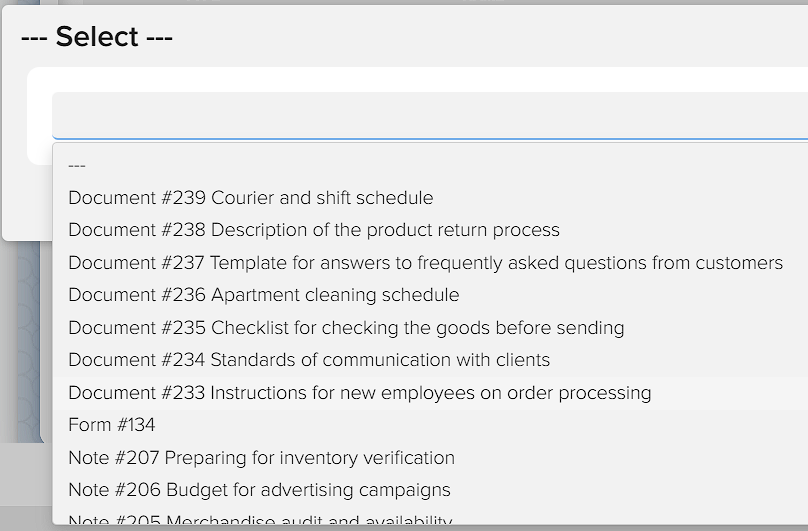 How to manage documents in Elbuz