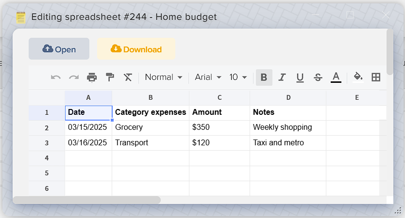 How to manage tables in Elbuz