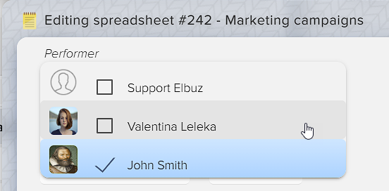 How to manage tables in Elbuz