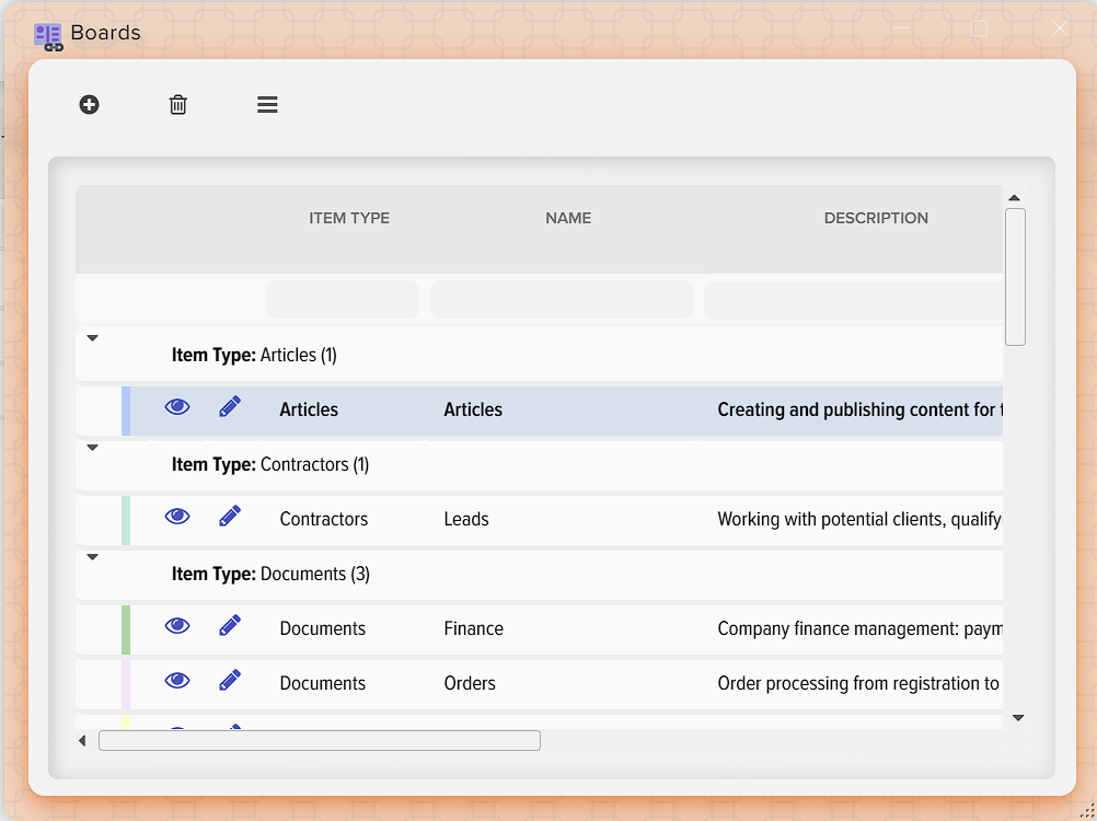 How to control execution with Kanban boards in Elbuz