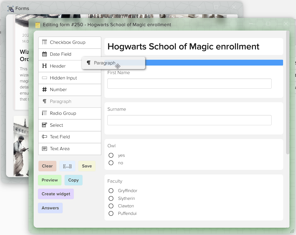 How to create data collection forms in Elbuz
