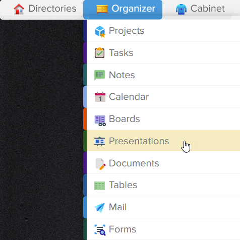 How to create presentations in Elbuz