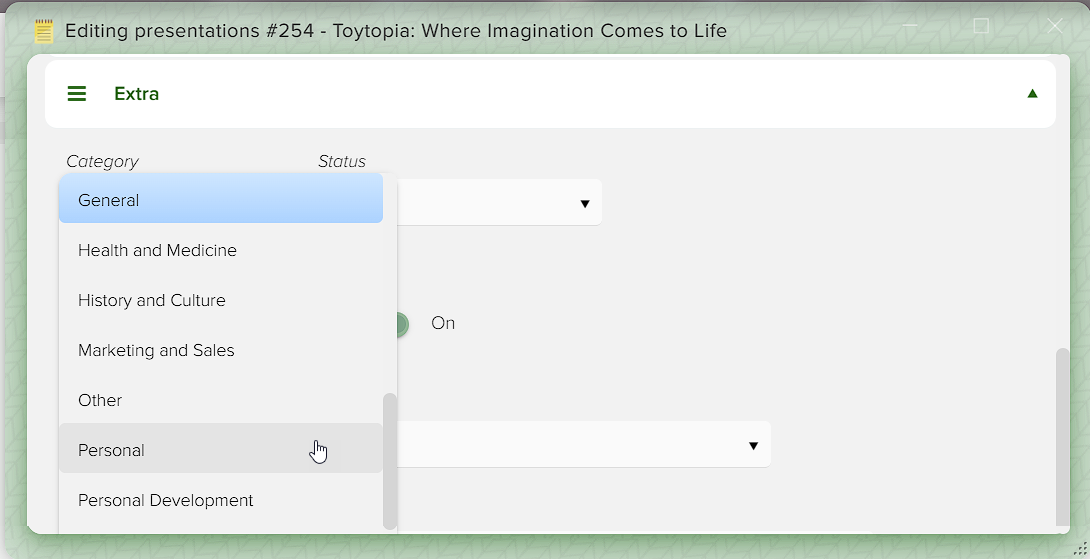 How to create presentations in Elbuz