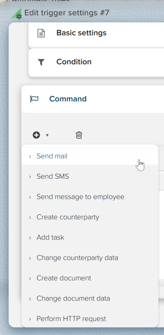 Automatic rules triggers events conditions and actions