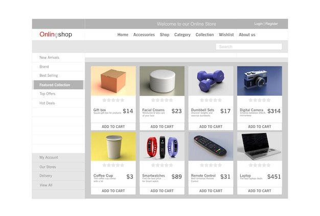 How to make the main page of an online store attractive and effective