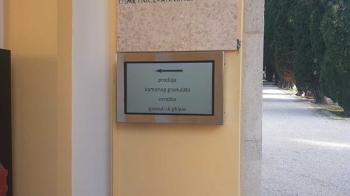 Prodaja kamenog granulata na gradskom groblju u Rovinju