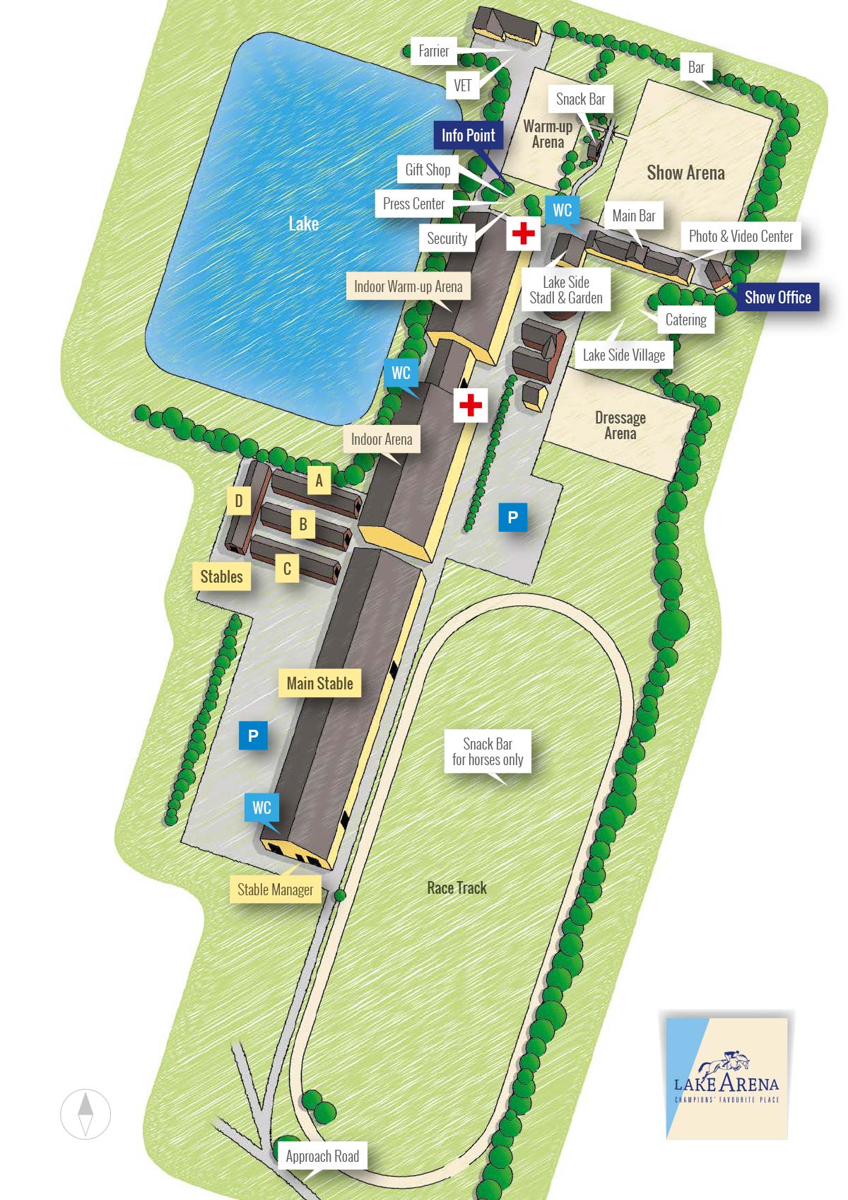 Lake Arena Area Map