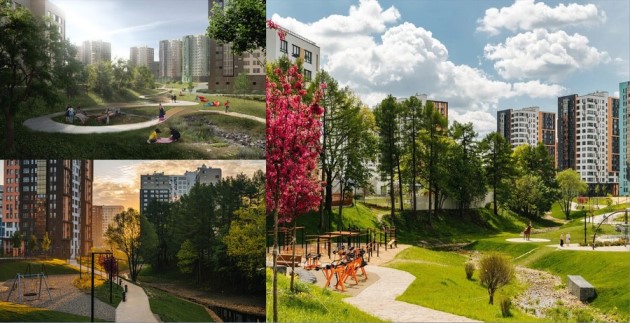 Жилые комплексы с парками в Москве пользуются особым спросом