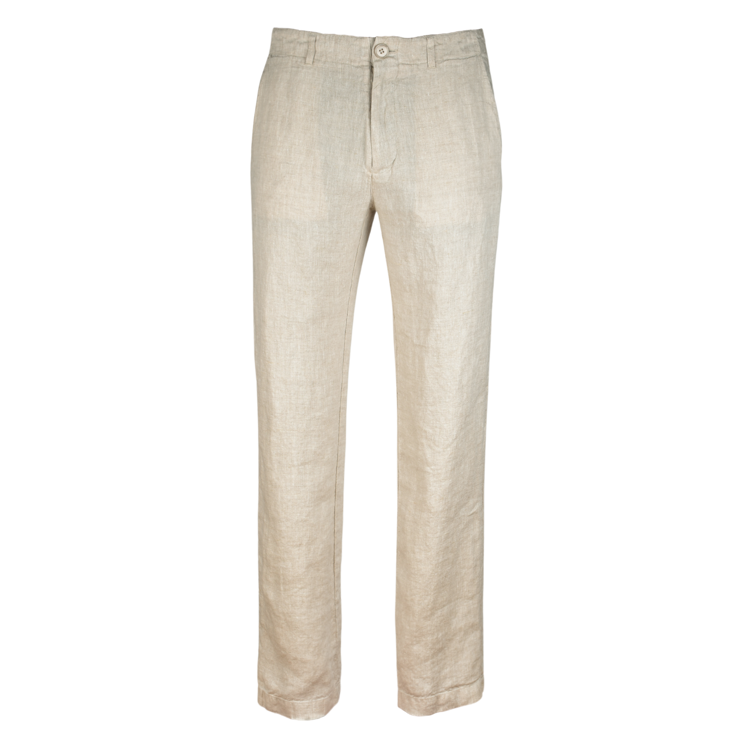 Laneus Men's Viscose and Linen Trousers Black