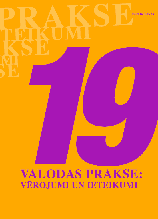 Valodas prakse: vērojumi un ieteikumi Nr