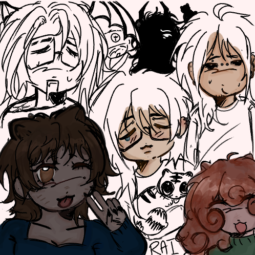 Me and my ocs !! WIP! 