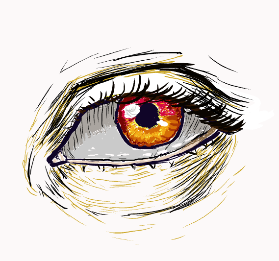 Fire Eye Drawing