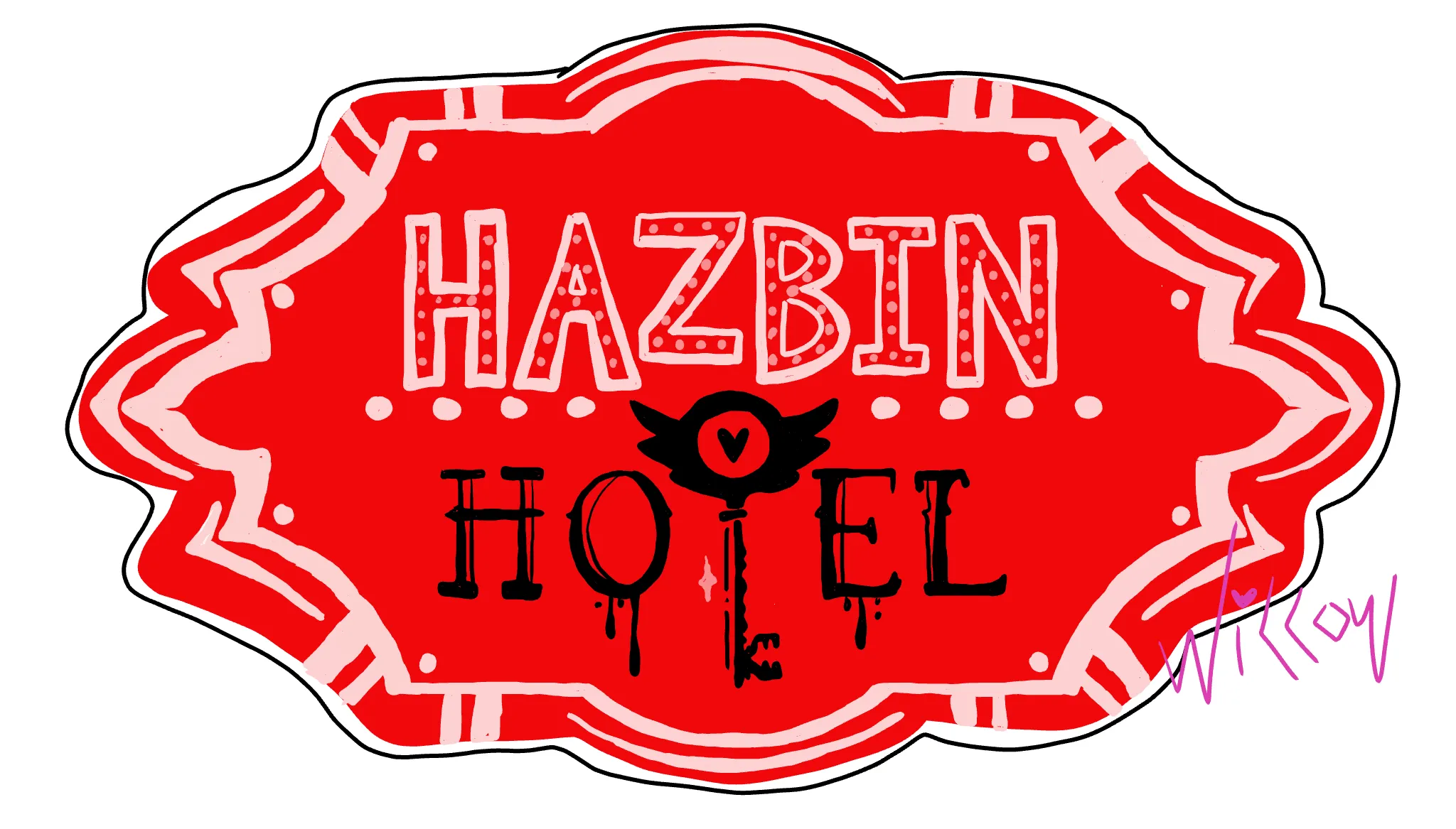 Hazbin Hotel Sign