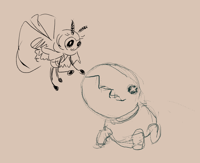 Trapinch and Ribombee