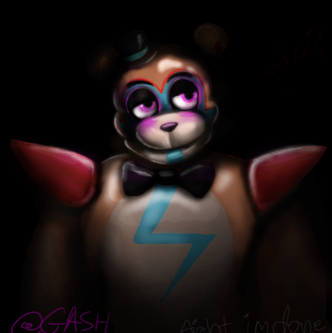 My first time drawing glamrock freddy