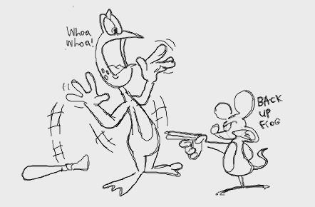 Mouse has a gun