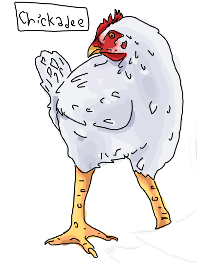 Chicken I Drew 7 Months Ago That I Did Without A Mouse On A School Laptop