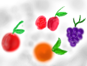 i drew random fruits