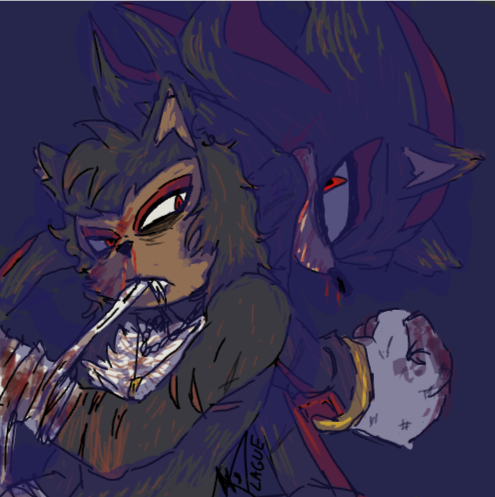 Shadow and Sonicsona 😳