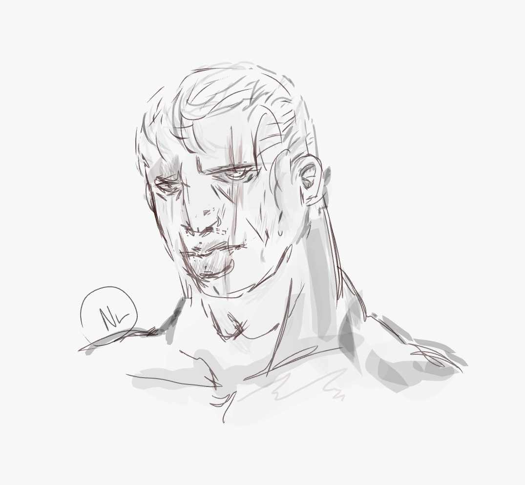 Jack Krauser Rough sketch