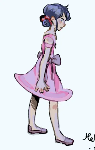 Mari in a cute dress :)