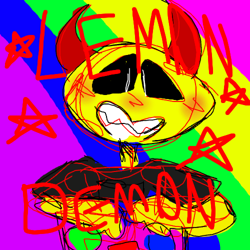 lemon demon fanart b4 i do my hw (if i do my hw)