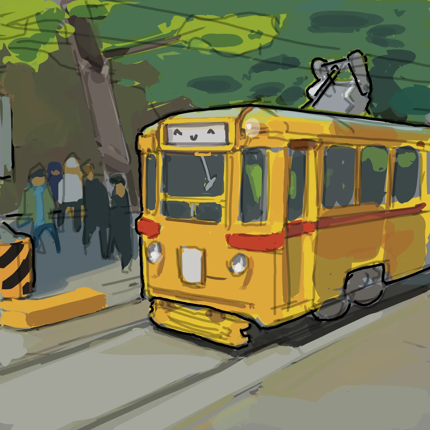 Colored Trolley