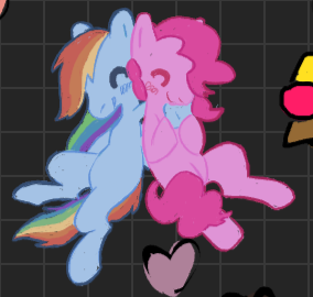 rainbow and pinkie :)