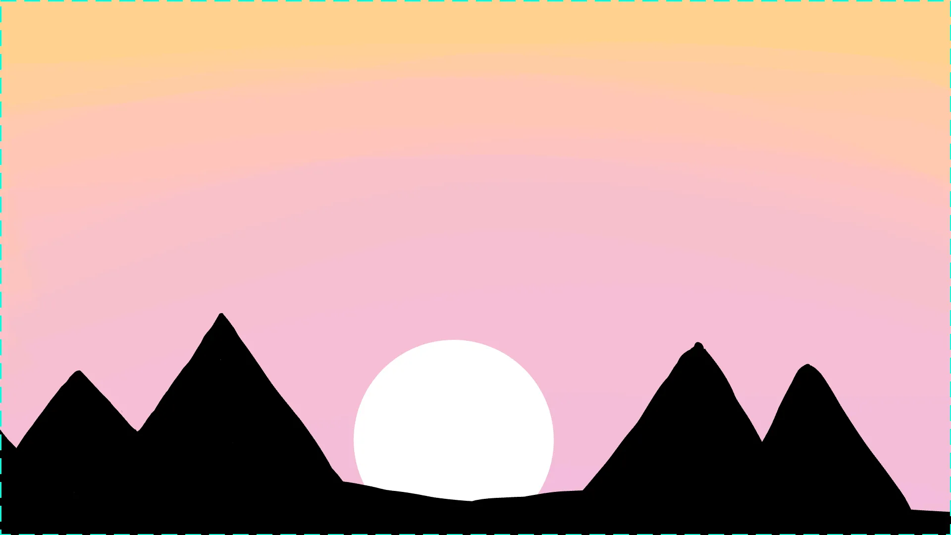 A Mountain's Sunset