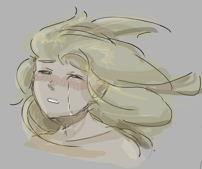 comp mouse doodle of crying girl ig