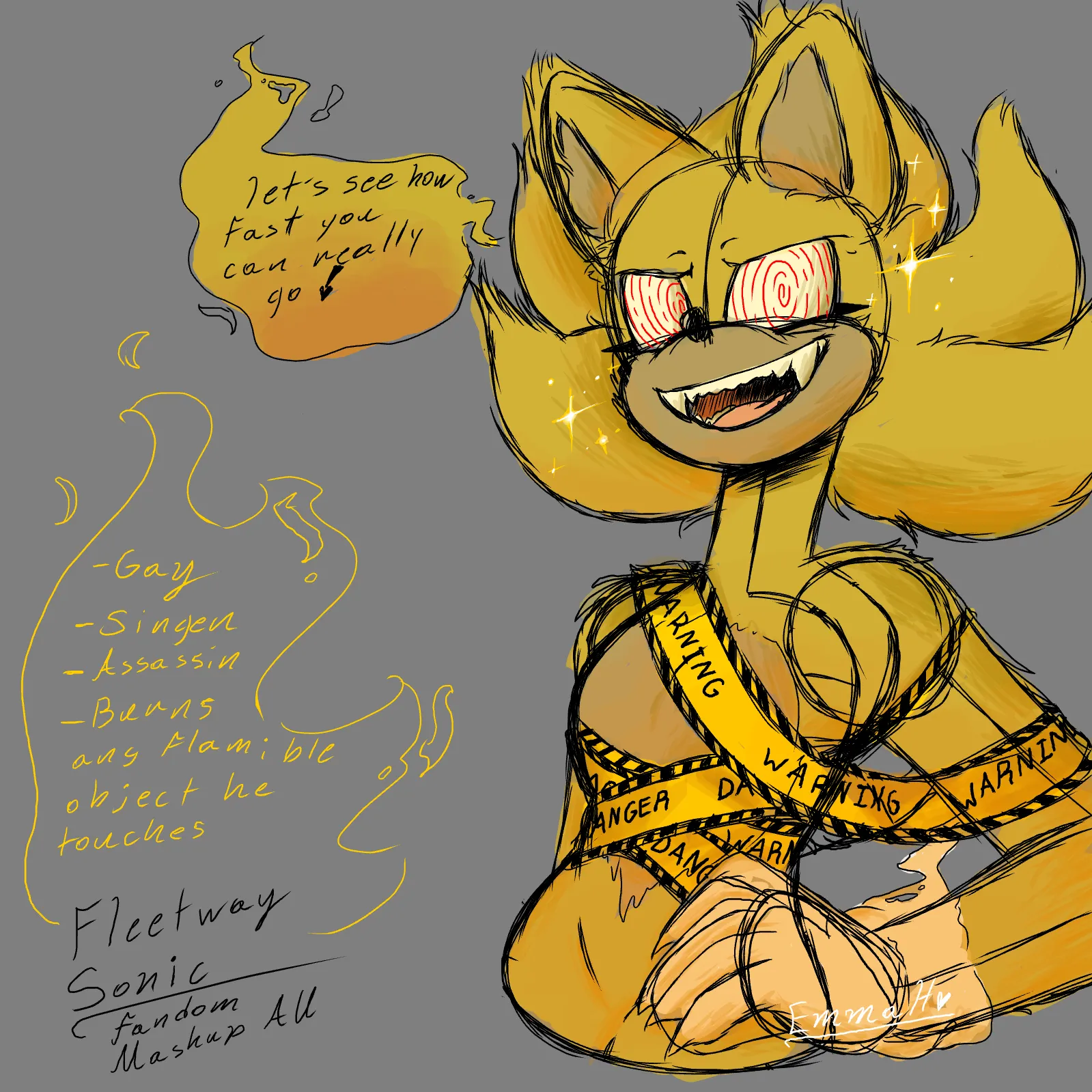 Fleetway sonic au [wip] design