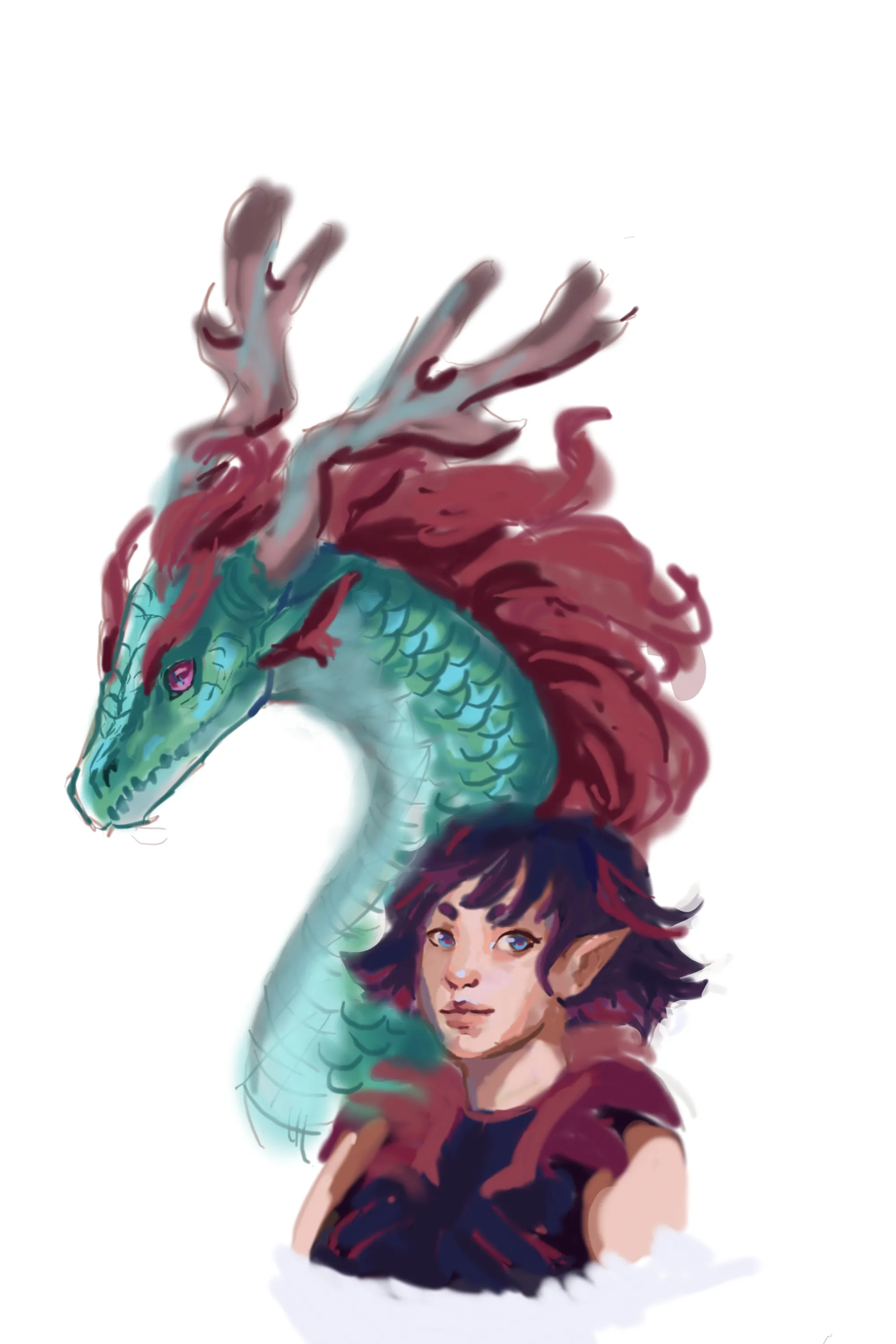 lady and dragon 