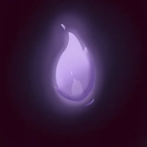 Purple flame