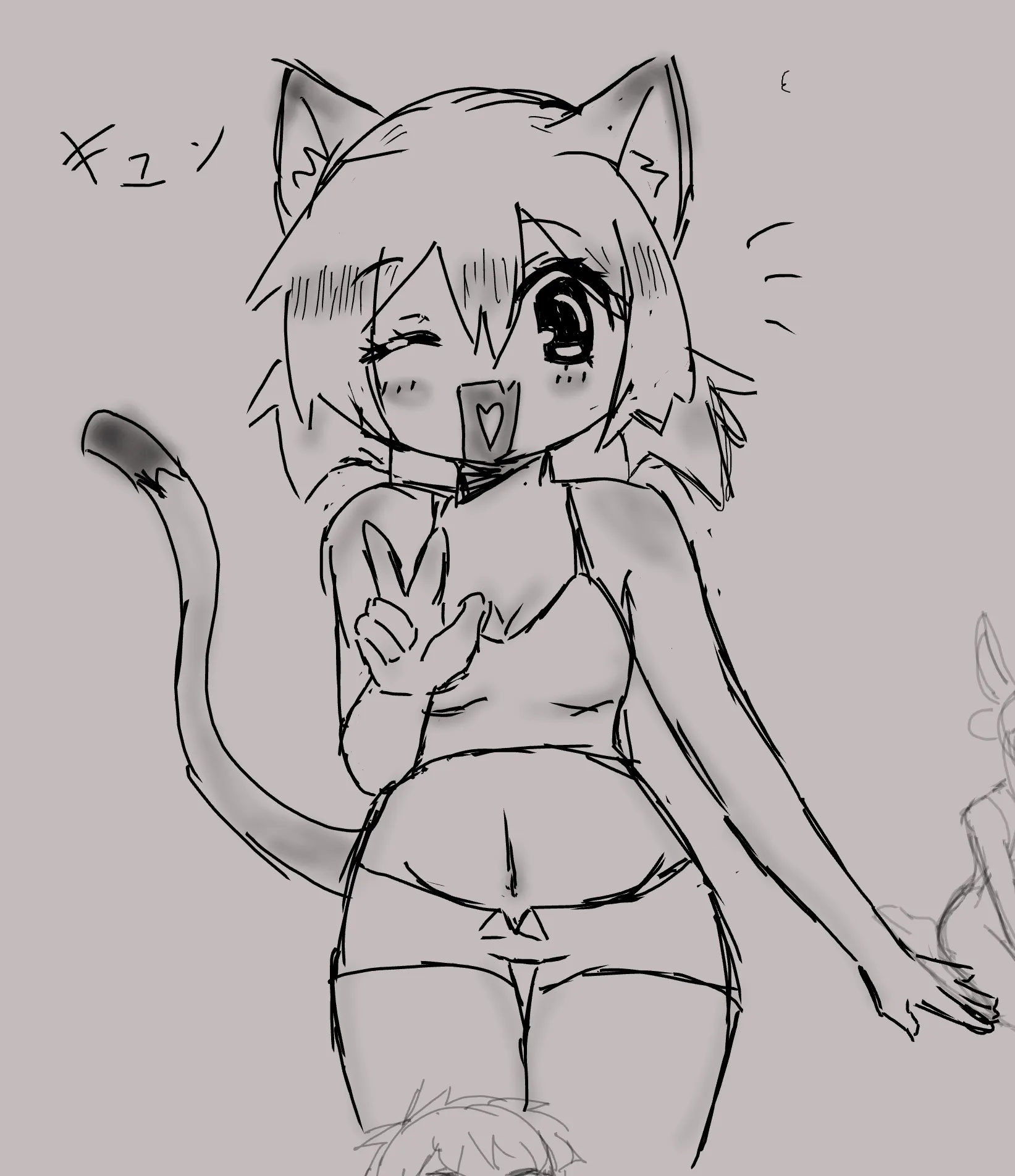 Cute cat girl