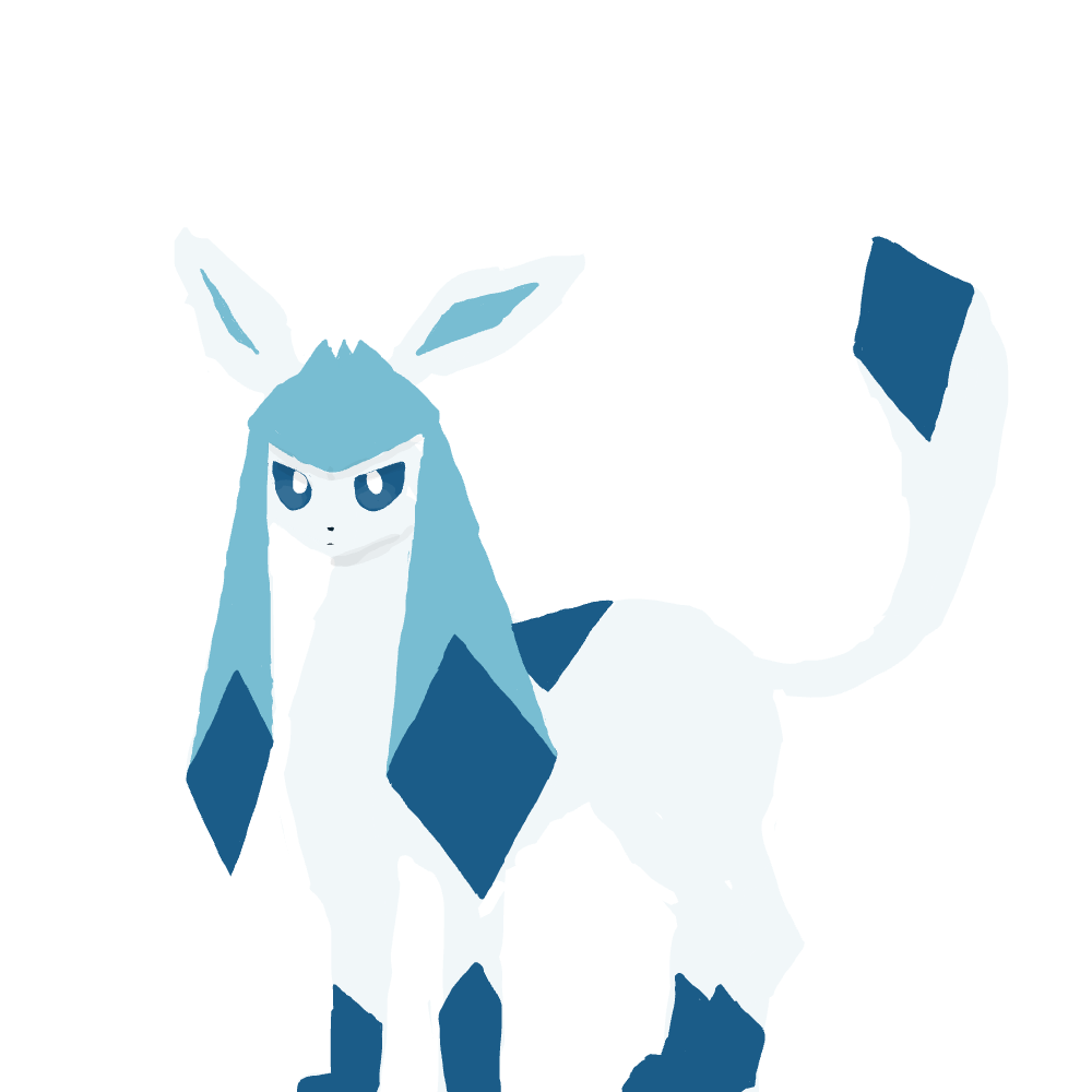 no outline glaceon