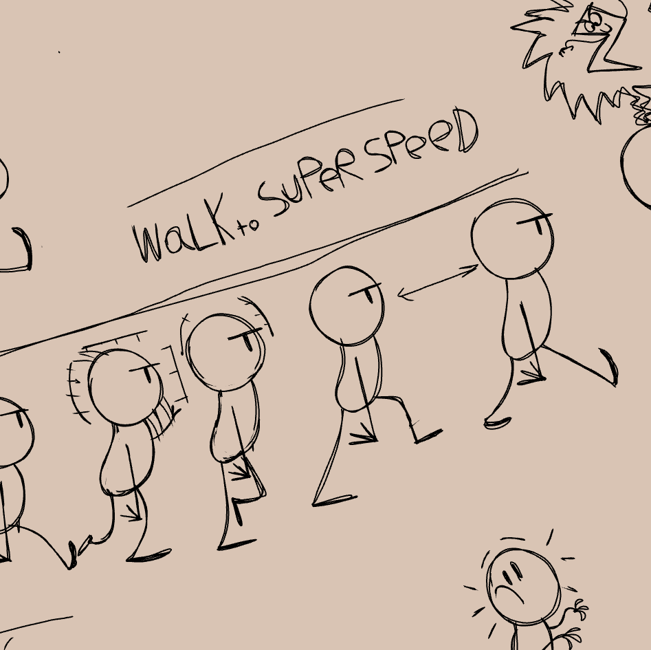 Walk to speed 