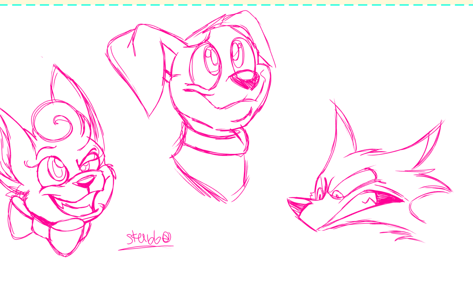 Sketches of canines 