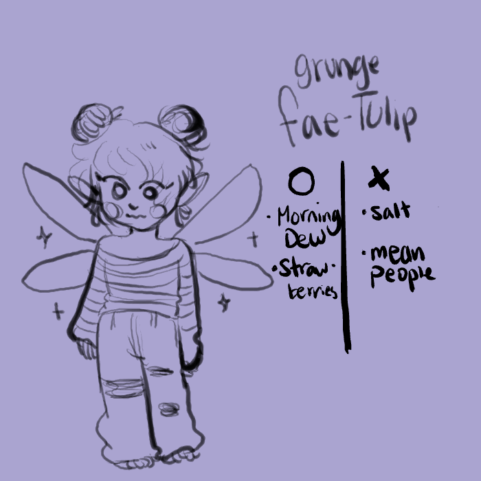 Grunge fae tulip