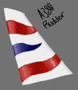 I drew the a380’s British airways rudder!