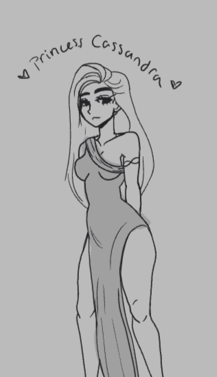 Princess Cassandra doodle 