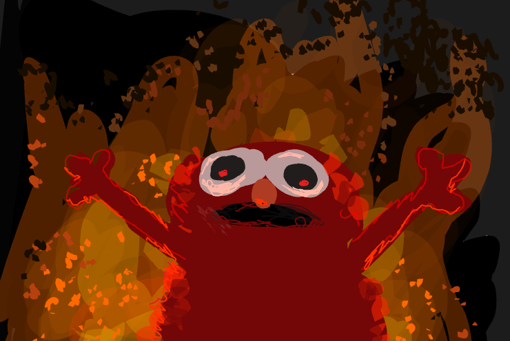 elmo rage