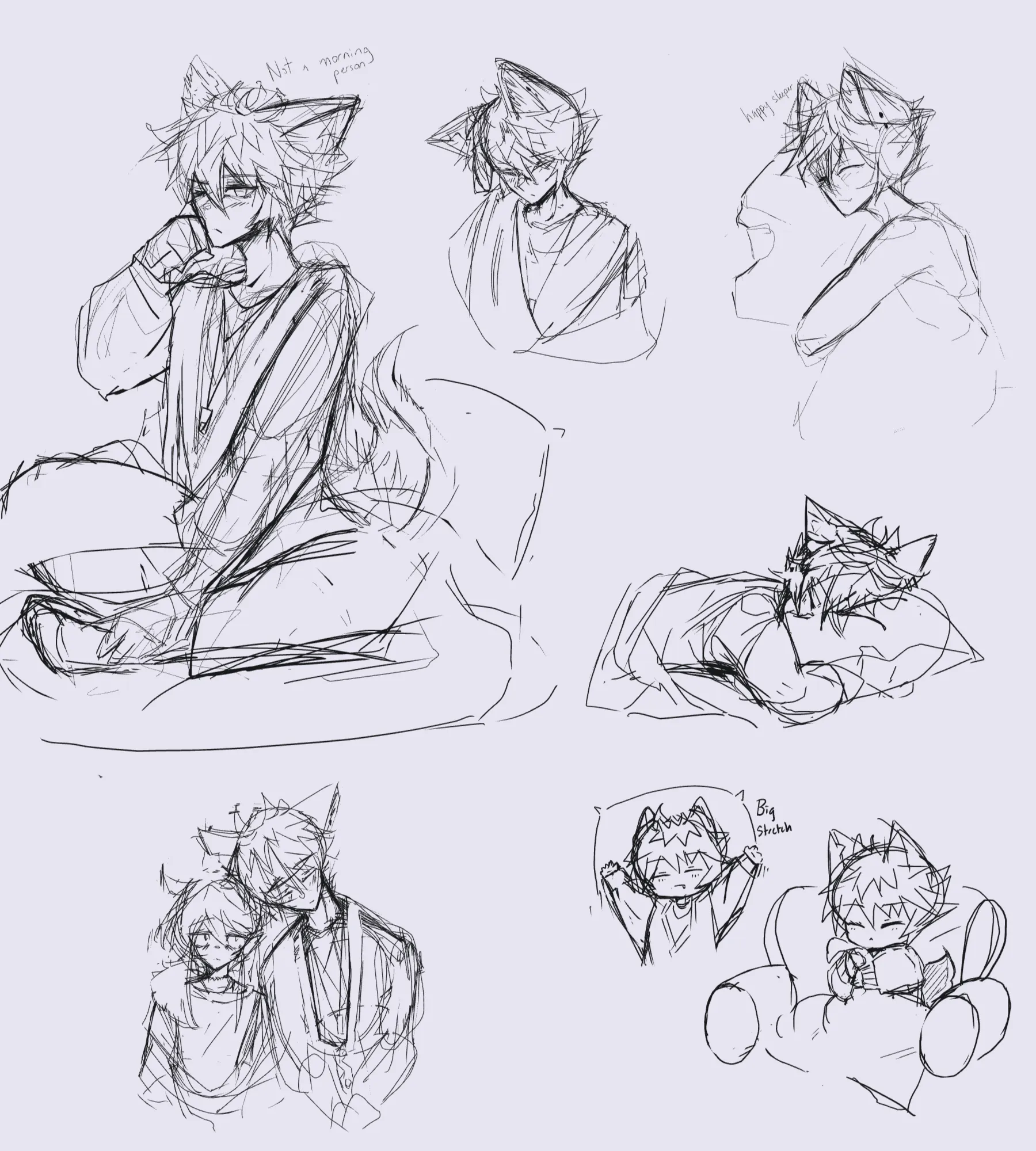 Sleepy sketches (wip)