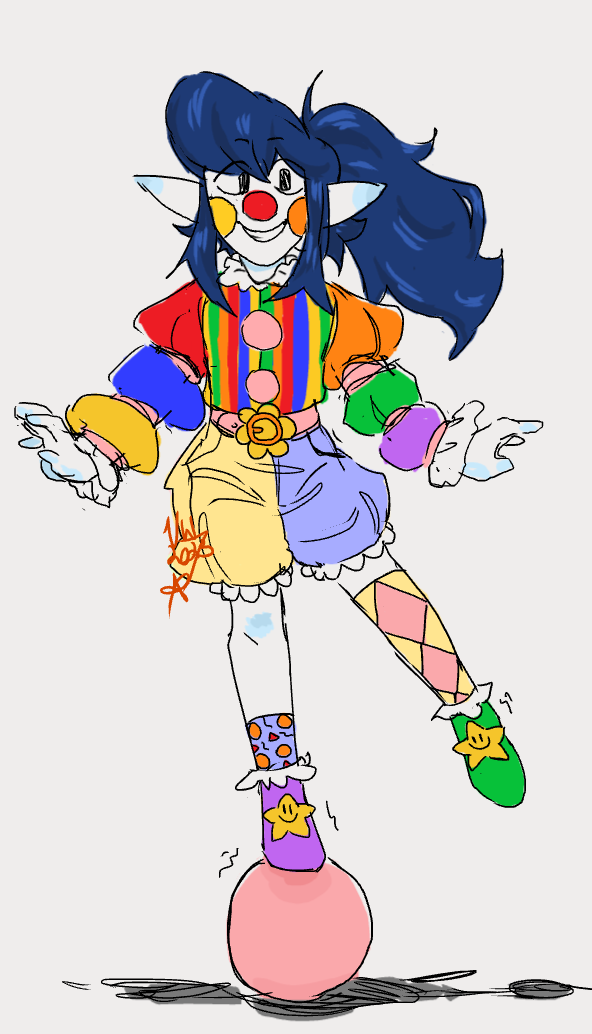 Clown AU Peony :)