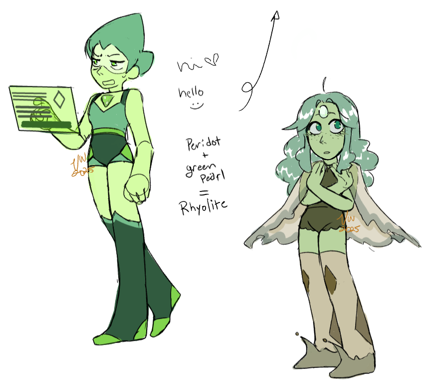 hyperfixated on SU again so here's some gem ocs ',:)